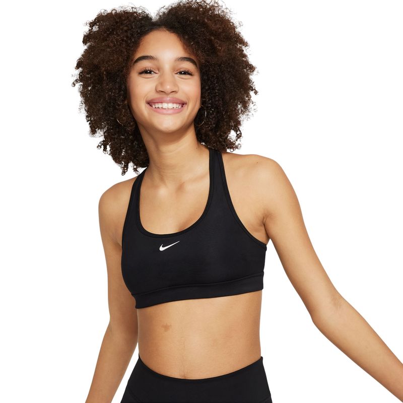 Nike-Swoosh-Sports-Bra---Girls--Black---White