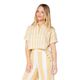 Roxy Kula Camp Shirt - Women's Amber Gold Horizon Stripe