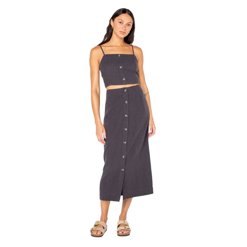 ROXY W ISLAND NOMAD SKIRT Phantom Solid