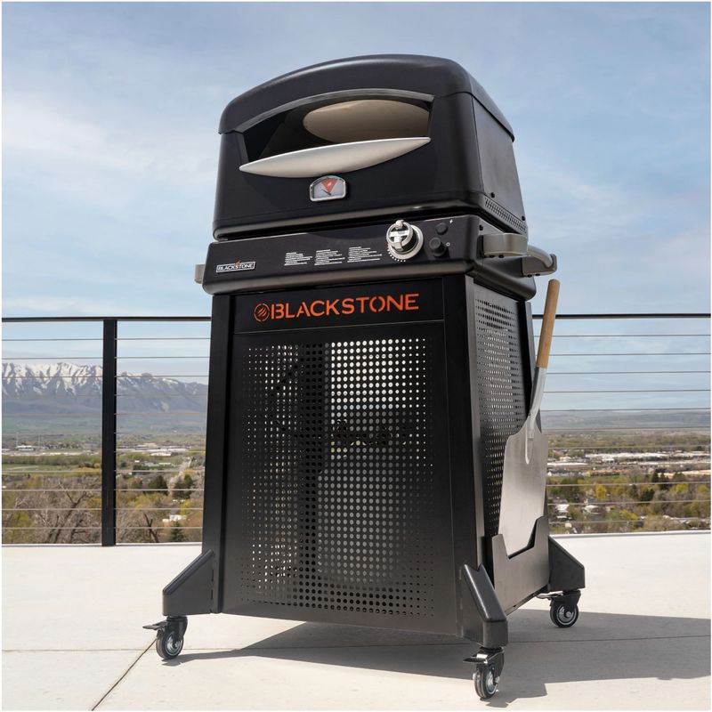 Blackstone-Pizza-Oven-with-Mobile-Cart-Black
