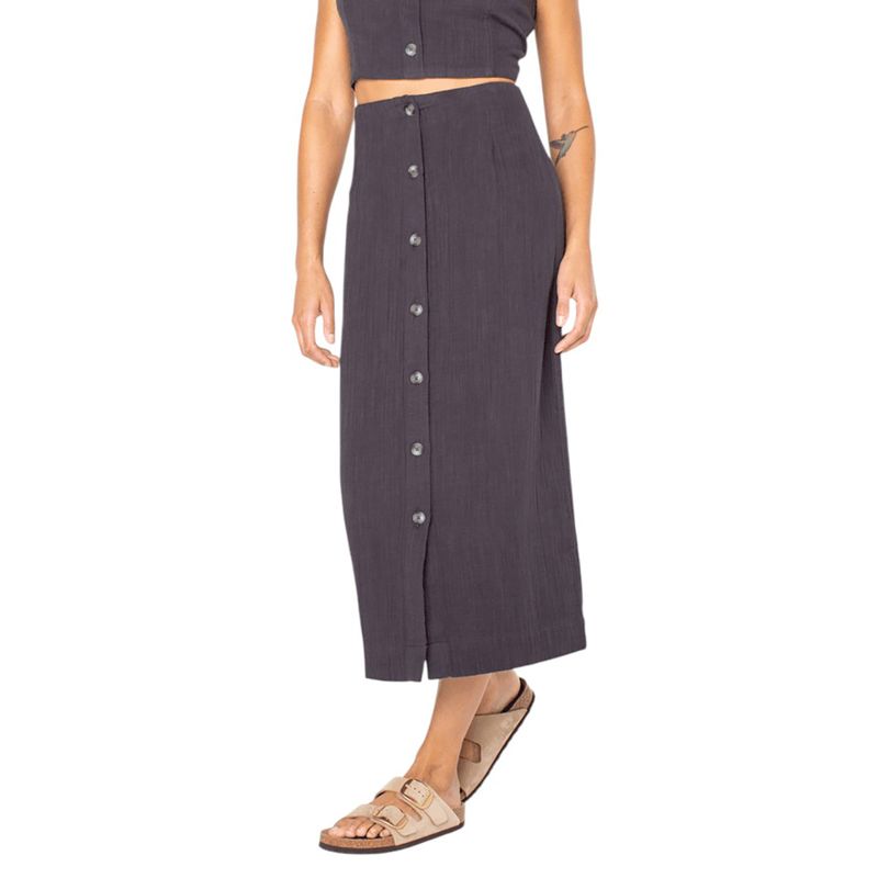 ROXY W ISLAND NOMAD SKIRT Phantom Solid