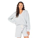 Roxy Lowland Top - Women's Heather Grey Solid