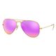 Ray-Ban Aviator Classic Sunglasses Matte Arista / Green Mirror Fuxia