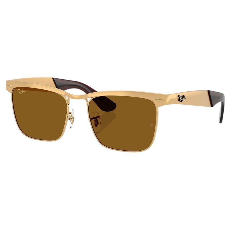 Ray-Ban-Wayfarer-Deluxe-Sunglasses-Sandblasted-Legend-Gold---Brown