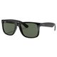 Ray-Ban Justin Sunglasses Black / Dark Green