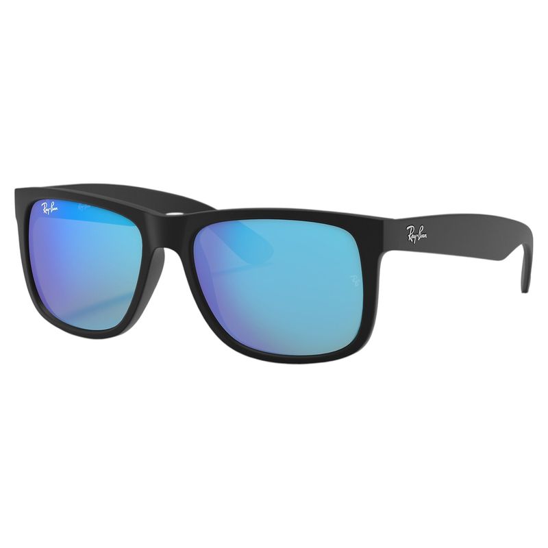 Ray-Ban-Justin-Sunglasses-Matte-Black---Blue