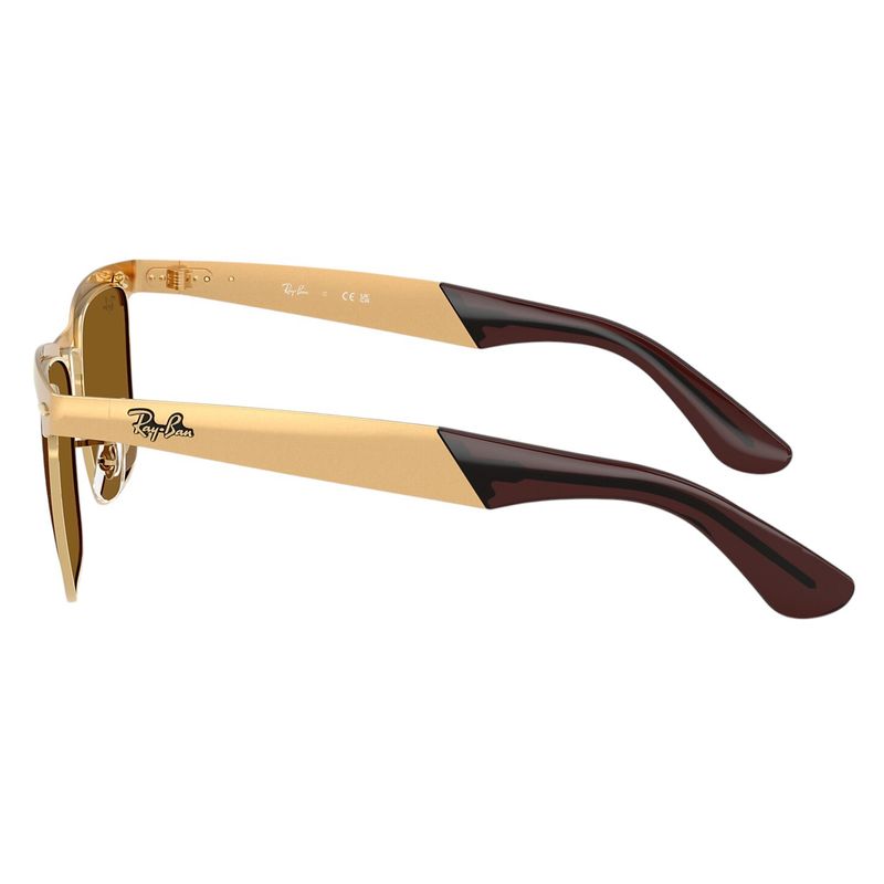 Ray-Ban-Wayfarer-Deluxe-Sunglasses-Sandblasted-Legend-Gold---Brown