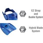 TUSA-Mini-Kleio-Hyperdry-Youth-Travel-Snorkel-Set-Clear-Blue