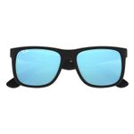 Ray-Ban-Justin-Sunglasses-Matte-Black---Blue