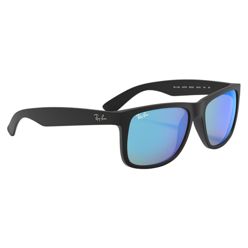 Ray-Ban-Justin-Sunglasses-Matte-Black---Blue