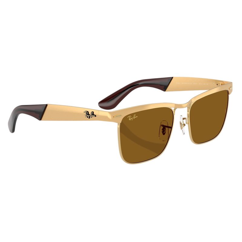 Ray-Ban-Wayfarer-Deluxe-Sunglasses-Sandblasted-Legend-Gold---Brown