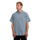 Billabong All Day Jacquard Short Sleeve Shirt - Men's Washed Blue