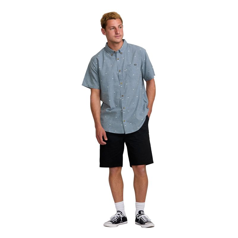 Billabong-All-Day-Jacquard-Short-Sleeve-Shirt---Men-s-Washed-Blue