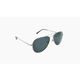 One Optic Estrada Aviator Sunglasses Shiny Silver / Smoke