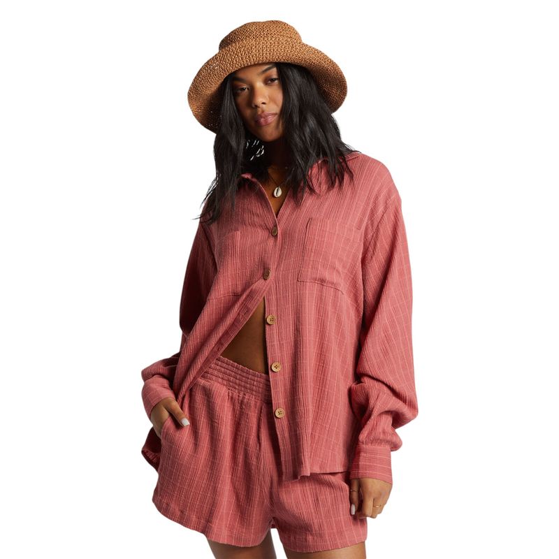 Billabong-Swell-Blouse---Women-s-Red-Clay