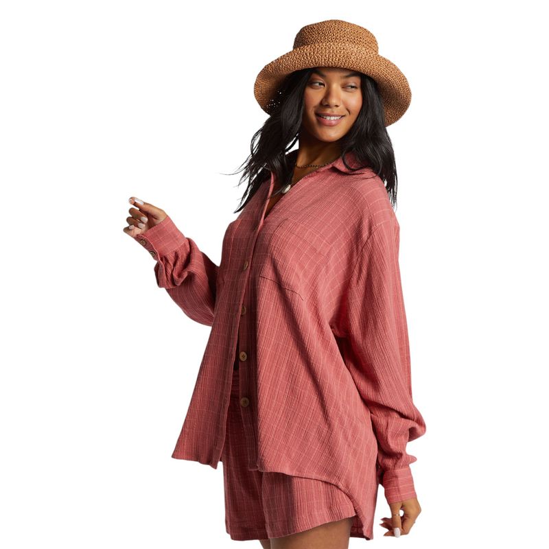 Billabong-Swell-Blouse---Women-s-Red-Clay