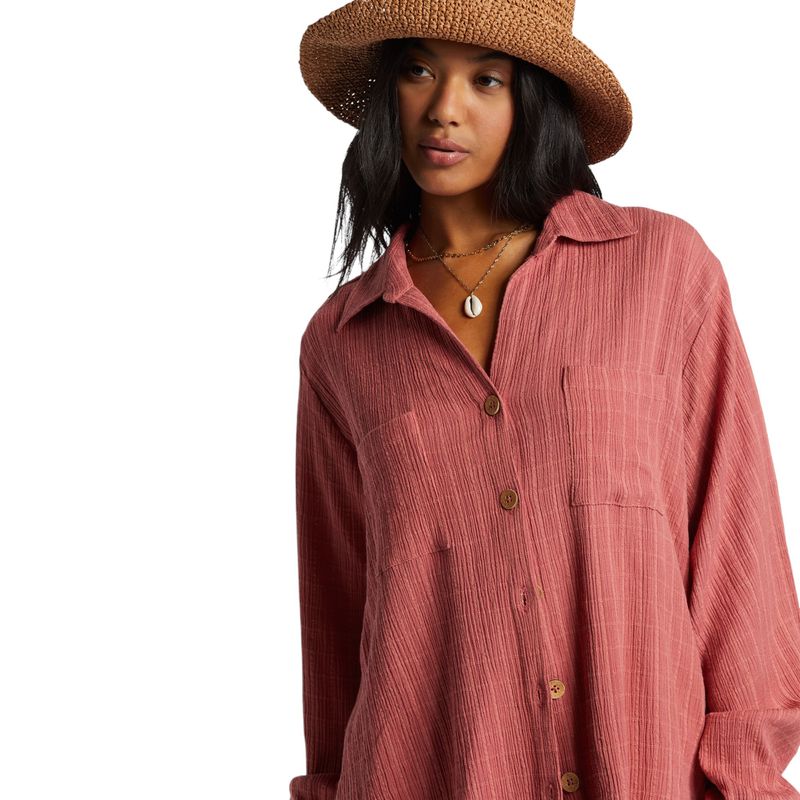 Billabong-Swell-Blouse---Women-s-Red-Clay