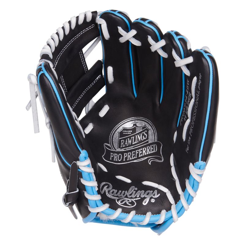 Rawlings-Pro-Preferred-934-11.5--Baseball-Glove-Black---Columbia-Blue---White