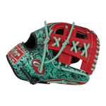 Rawlings Heart of the Hide ColorSync 9.0 Infield Glove Black / Scarlet / Mint