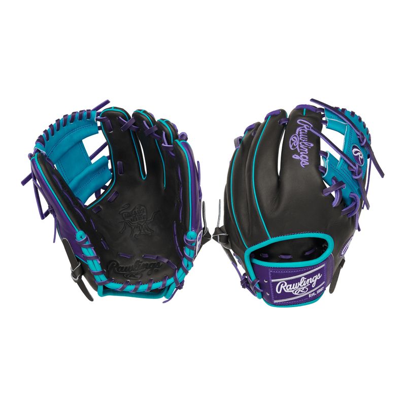Rawlings-Heart-Of-The-Hide-RGGC-Baseball-Glove---DEC-2024-Black---Teal---Purple