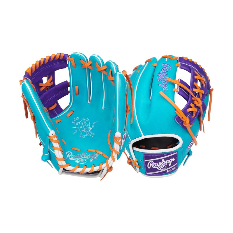 Rawlings-Heart-of-the-Hide-RGGC-Glove---April-2025-Teal---Purple---Orange