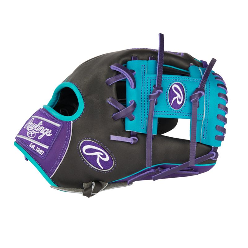 Rawlings-Heart-Of-The-Hide-RGGC-Baseball-Glove---DEC-2024-Black---Teal---Purple