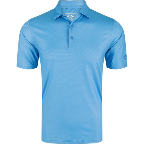 Drake Waterfowl Performance Chalk Striped Polo - Men's