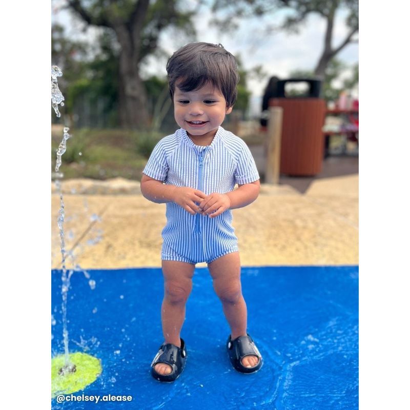 RuffleButts---RuggedButts-Short-Sleeve-One-Piece-Rash-Guard---Boys--Periwinkle-Blue-Seersucker