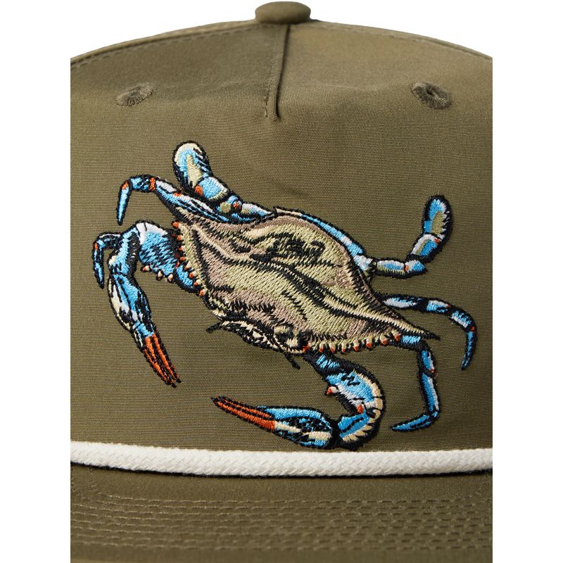 Duck-Camp-Blue-Crab-Hat-Dusty-Olive