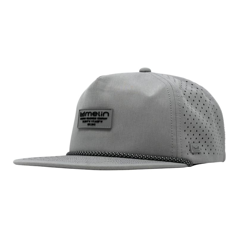 Melin Coronado Brick Hydro Snapback Hat Heather Grey