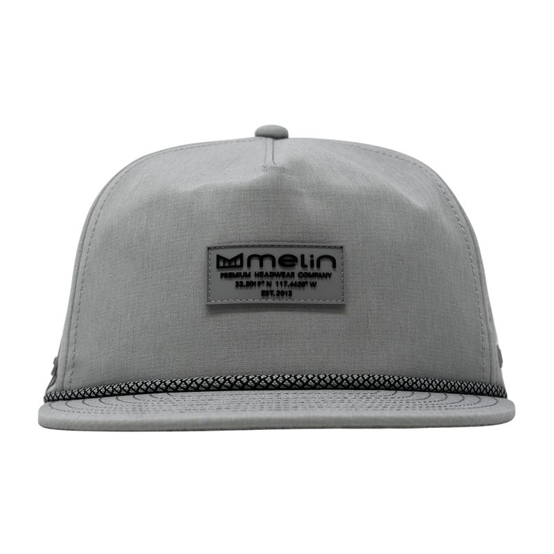 Melin Coronado Brick Hydro Snapback Hat Heather Grey