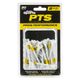 PRIDES PTS PLASTIC TEE 2 3/4" 30 PACK White / Yellow
