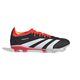adidas Predator 24 Pro Firm Ground Soccer Cleats Core Black / Cloud White / Solar Red