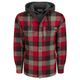 Drake Waterfowl The Campfire Flannel Hoodie - Men's Windsor Wine
