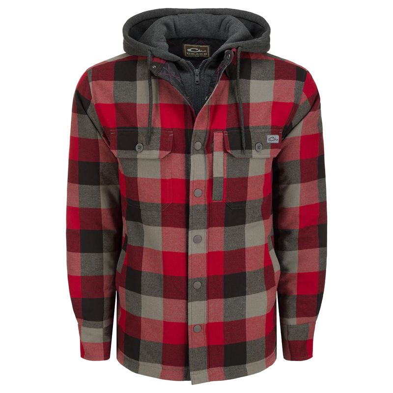 Drake-Waterfowl-The-Campfire-Flannel-Hoodie---Men-s-Windsor-Wine