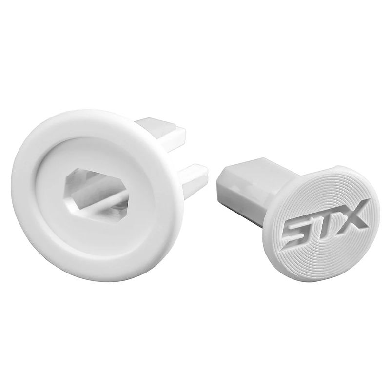 STX-Elite-Lacrosse-Stick-End-Plug--2-Pack--White---White