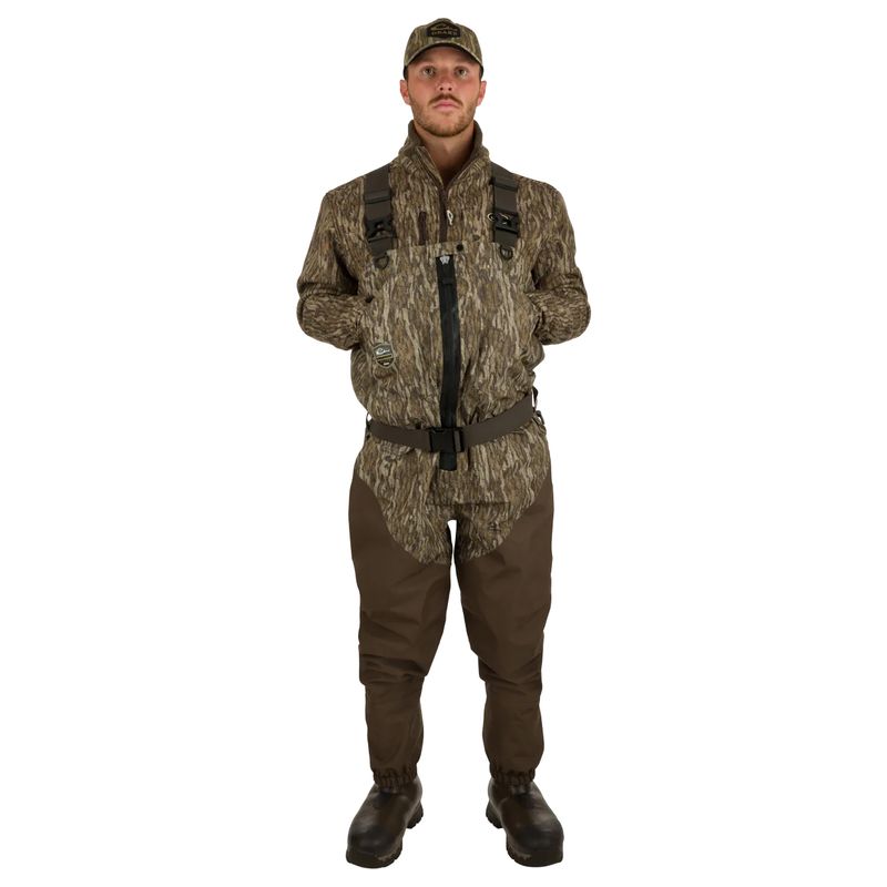 Drake Waterfowl Uninsulated Guardian Elite HND Front Zip Wader Bottomland