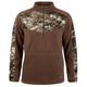 Huntworth Anti-Pill Fleece Lifestyle Camo 1/4 Zip Pullover - Men's Ash Brown / Tarnen