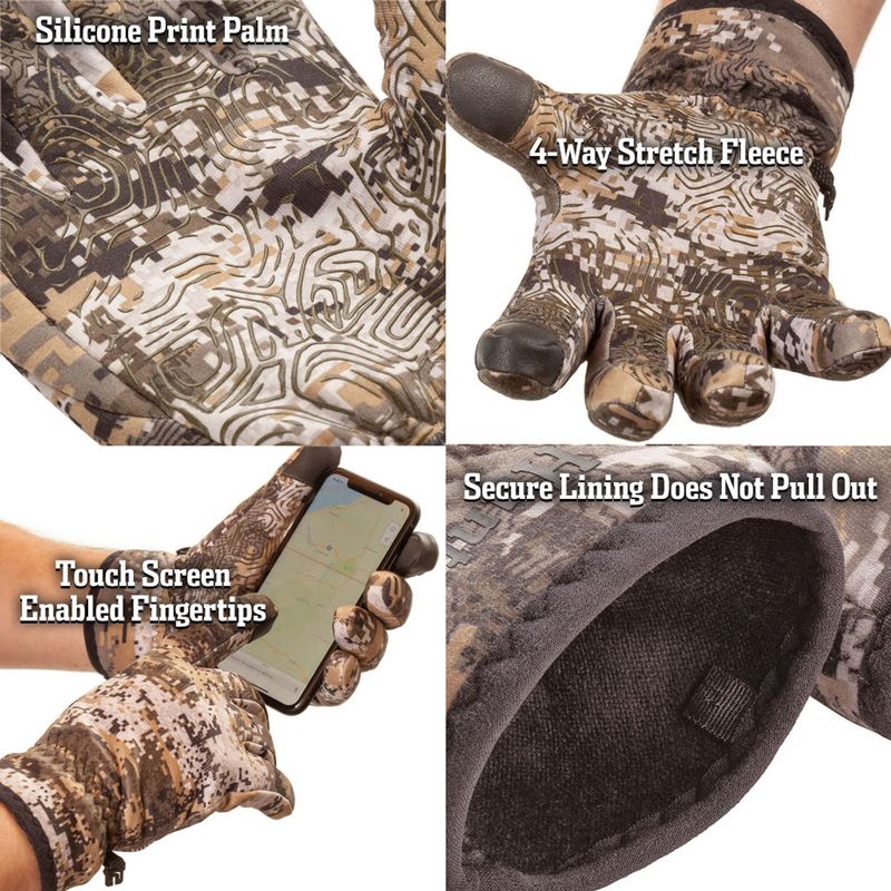 HUNTWO-Macomb-Mid-Weight-Fused-Waterproof-Hunting-Glove-Disruption