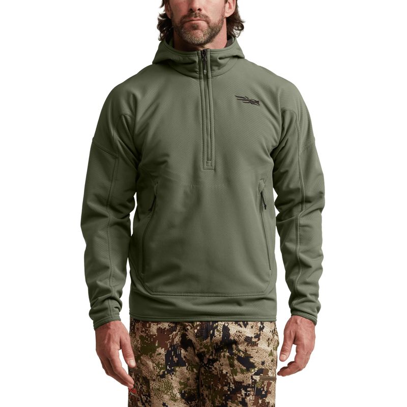 SITKA-Alpha-Fleece-Hoodie---Men-s-Olive-Green