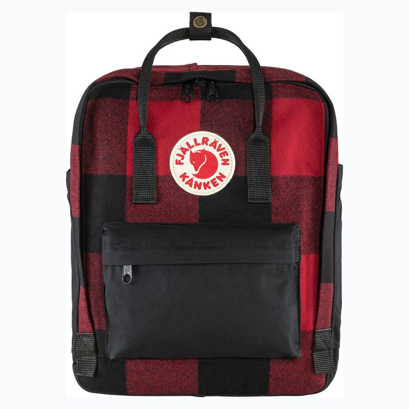 Fjallraven-Kanken-Re-Wool-Backpack-Red---Black