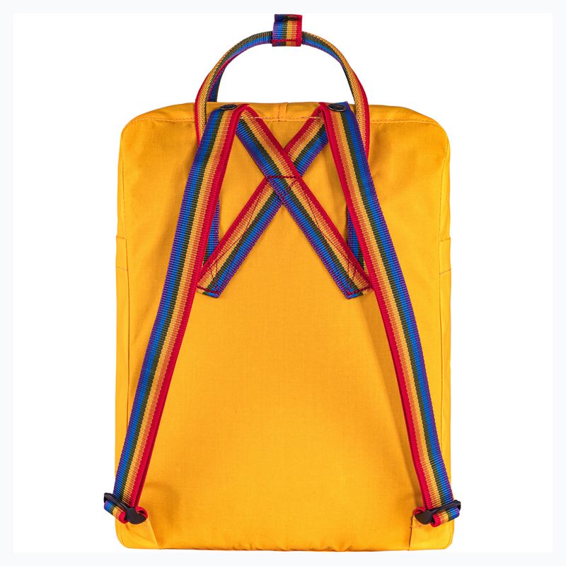 Fjallraven-Kanken-Rainbow-Backpack-Warm-Yellow---Rainbow-Pattern