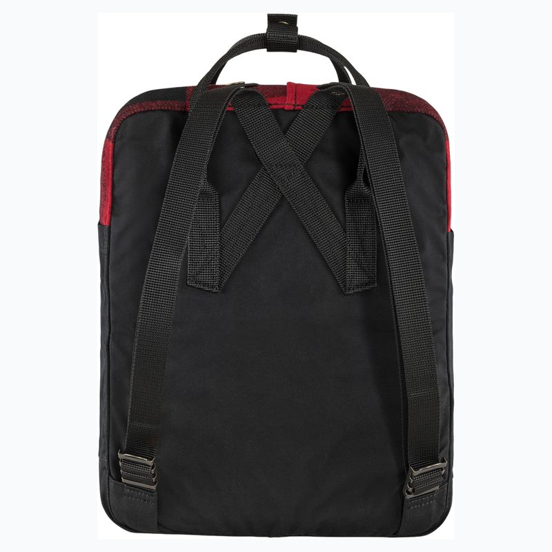 Fjallraven-Kanken-Re-Wool-Backpack-Red---Black