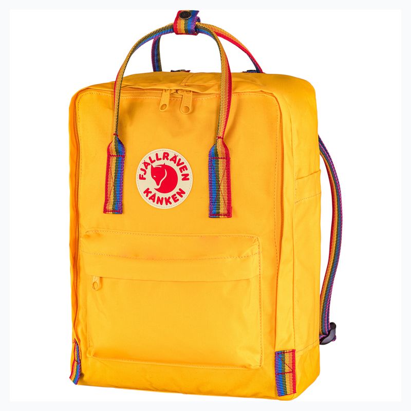 Fjallraven-Kanken-Rainbow-Backpack-Warm-Yellow---Rainbow-Pattern