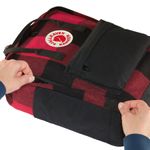Fjallraven-Kanken-Re-Wool-Backpack-Red---Black