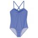 Roxy Check Me Out One Piece - Girls' Blue Bonnet