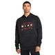 Nike Logo Print Hoodie - Men's Black / Iron Grey