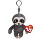 Ty Dangler Sloth Keychain Dangler Grey Sloth