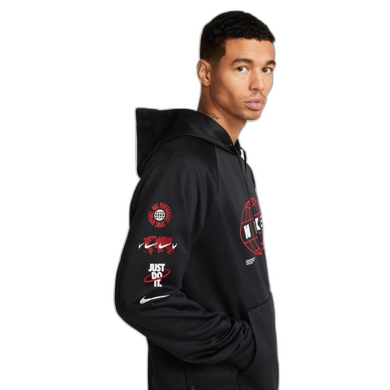 Nike-Logo-Print-Hoodie---Men-s-Black---Iron-Grey