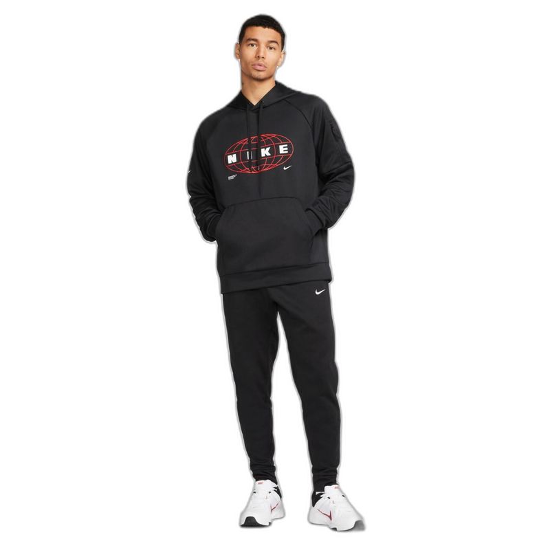 Nike-Logo-Print-Hoodie---Men-s-Black---Iron-Grey